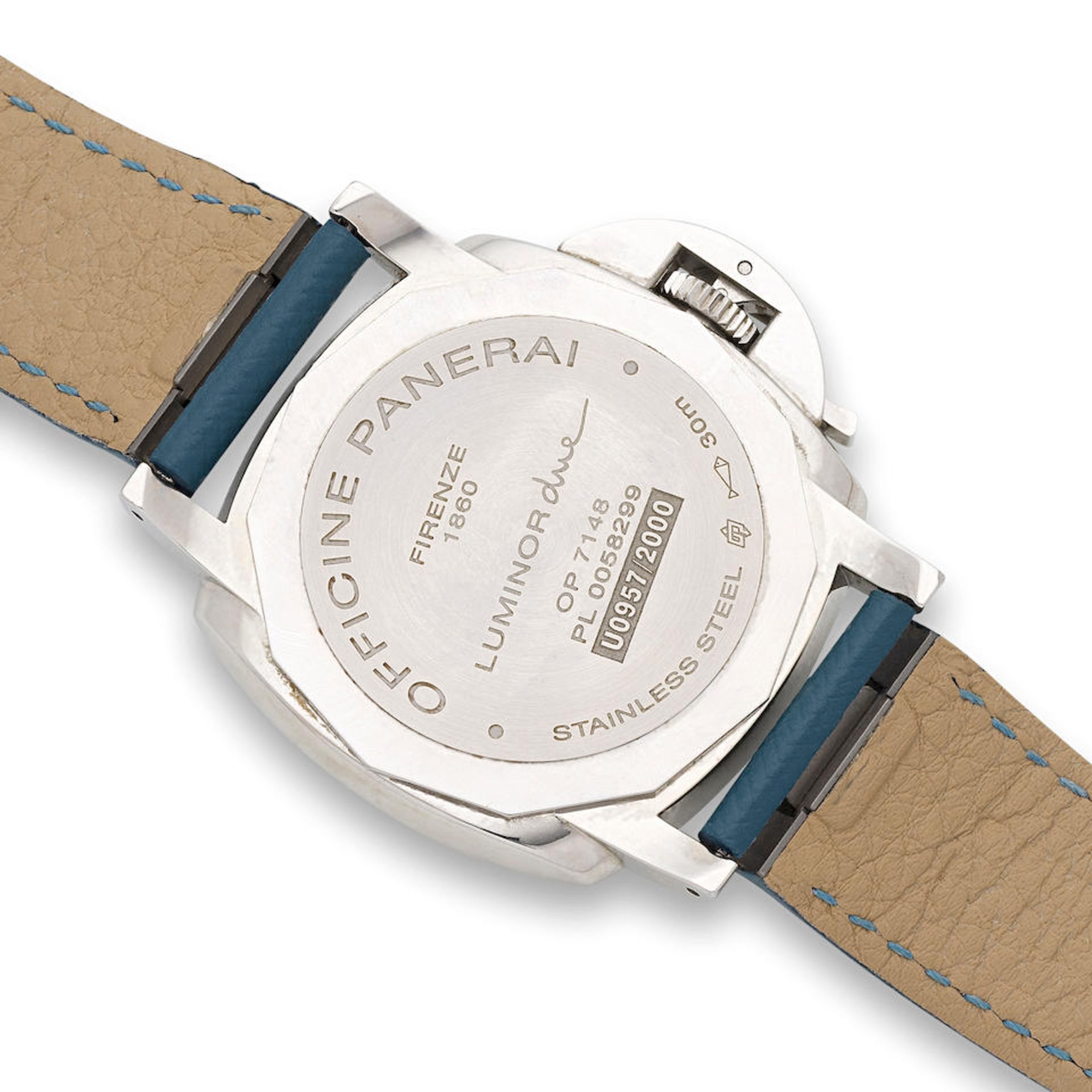 Panerai. A stainless steel automatic calendar wristwatch Luminor Due, Ref: OP7148, Circa 2013 - Image 4 of 6