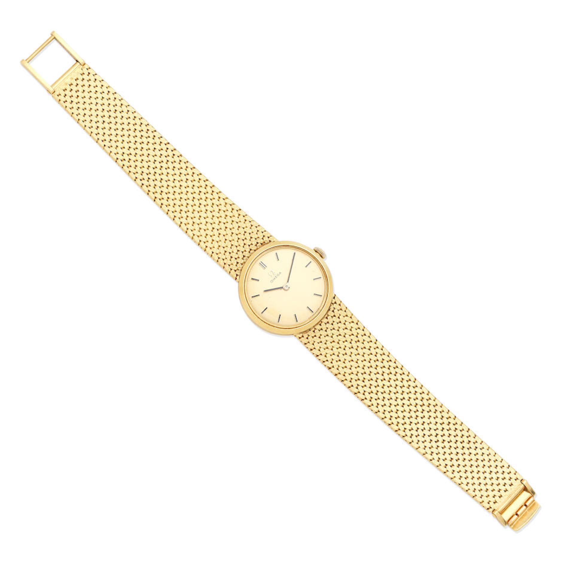 Omega. A lady's 18K gold manual wind bracelet watch London Import mark for 1966 - Image 5 of 5