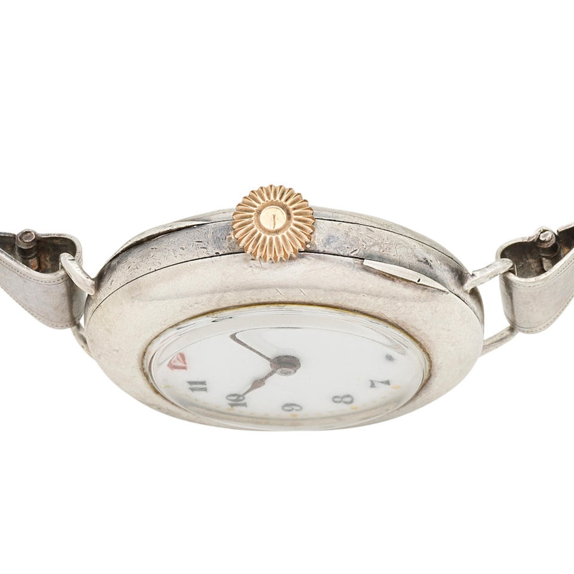 Rolex. A silver manual wind bracelet watch London Import mark for 1916 - Bild 4 aus 4