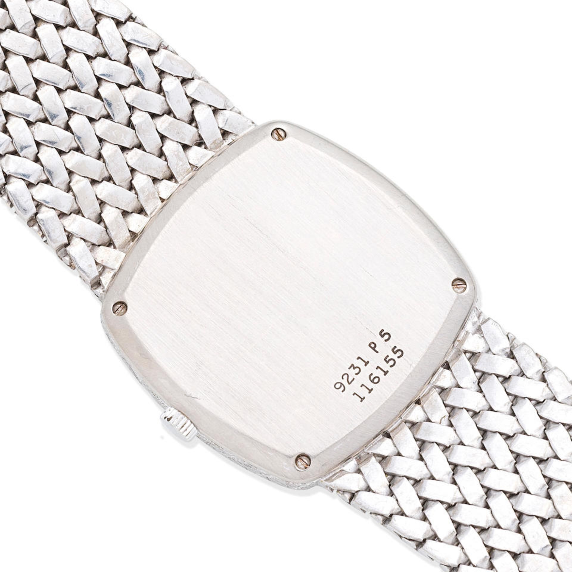 Piaget. A lady's 18K white gold manual wind bracelet watch Ref: 9231 P5, Birmingham Import Mark ... - Image 4 of 5