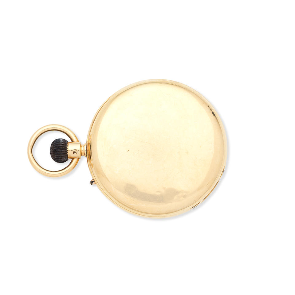 Henry Miles, 17 Piccadilly, London. An 18K gold keyless wind full hunter pocket watch London Hal... - Image 2 of 4