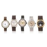 A lot of 5 manual wind watches (5) Various dates