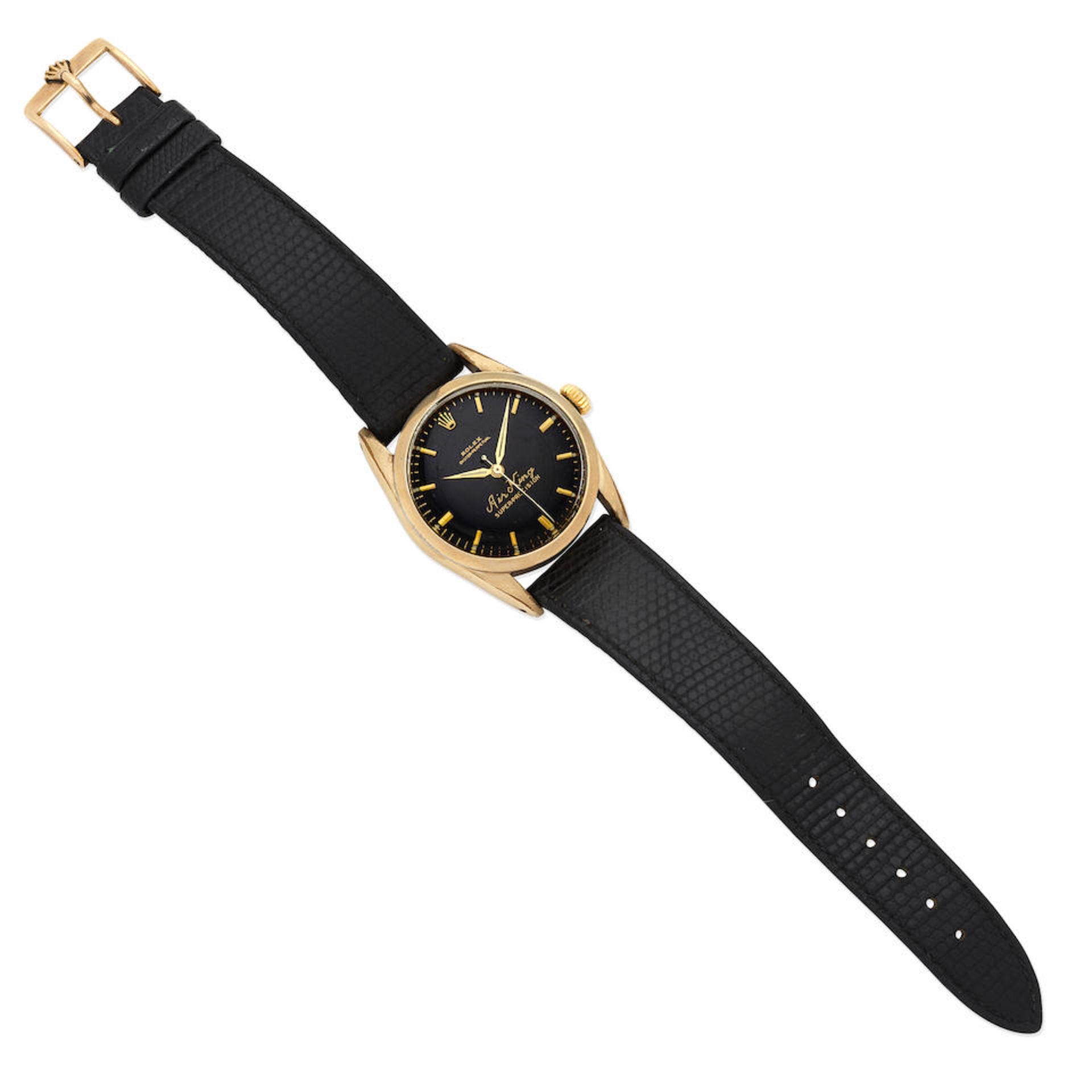 Rolex. A gold plated stainless steel automatic wristwatch Air-King, Ref: 5502, Circa 1959 - Bild 2 aus 2