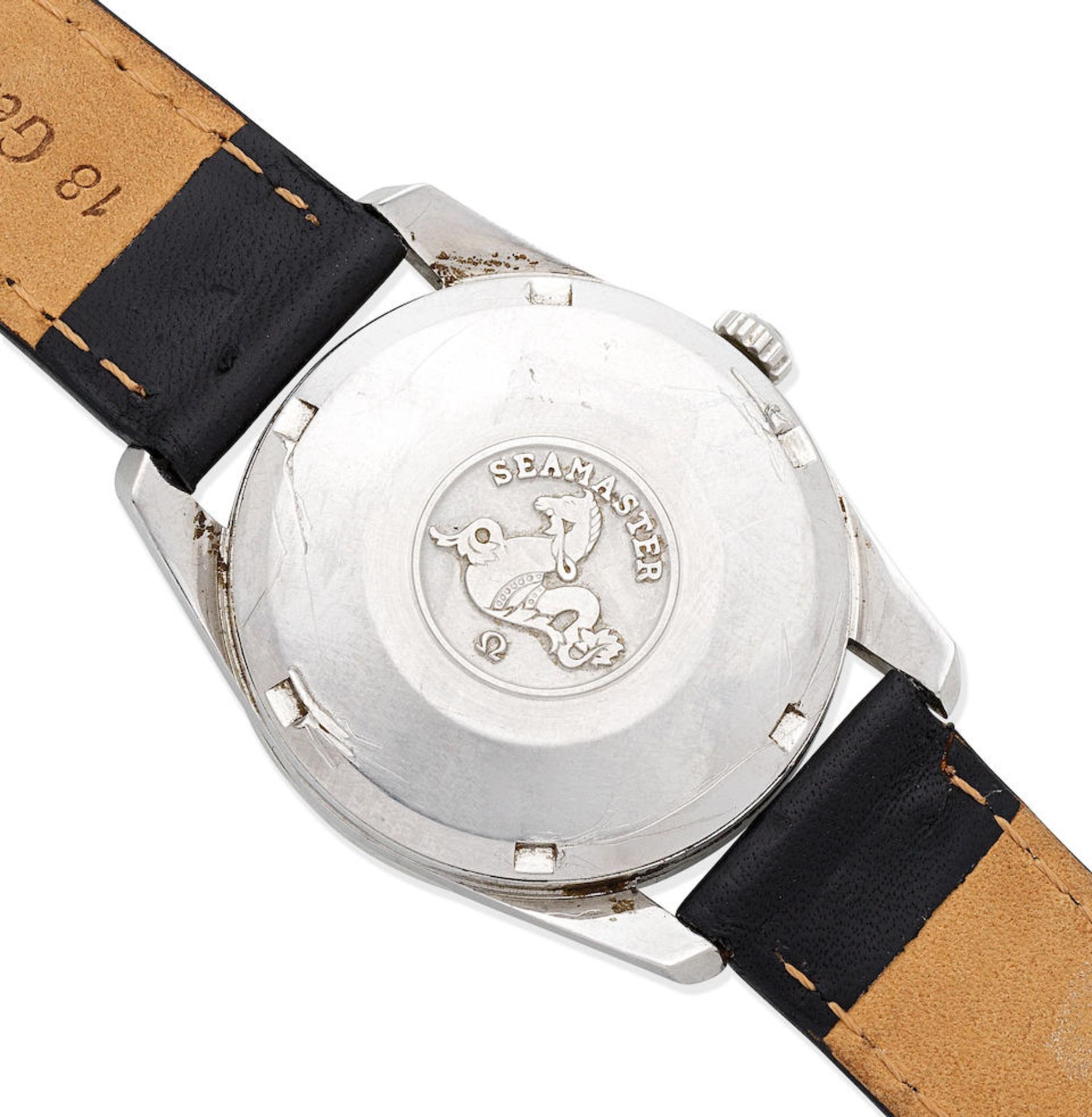 Omega. A stainless steel automatic calendar wristwatch Seamaster, Ref: 14701 2 SC, Circa 1960 - Bild 4 aus 6