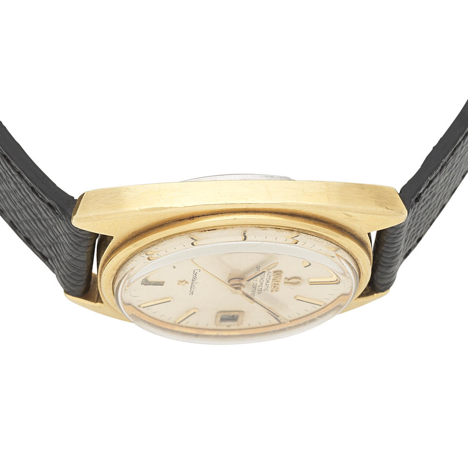 Omega. A gold plated stainless steel automatic calendar wristwatch Constellation, Ref: CD 168.0... - Image 2 of 5