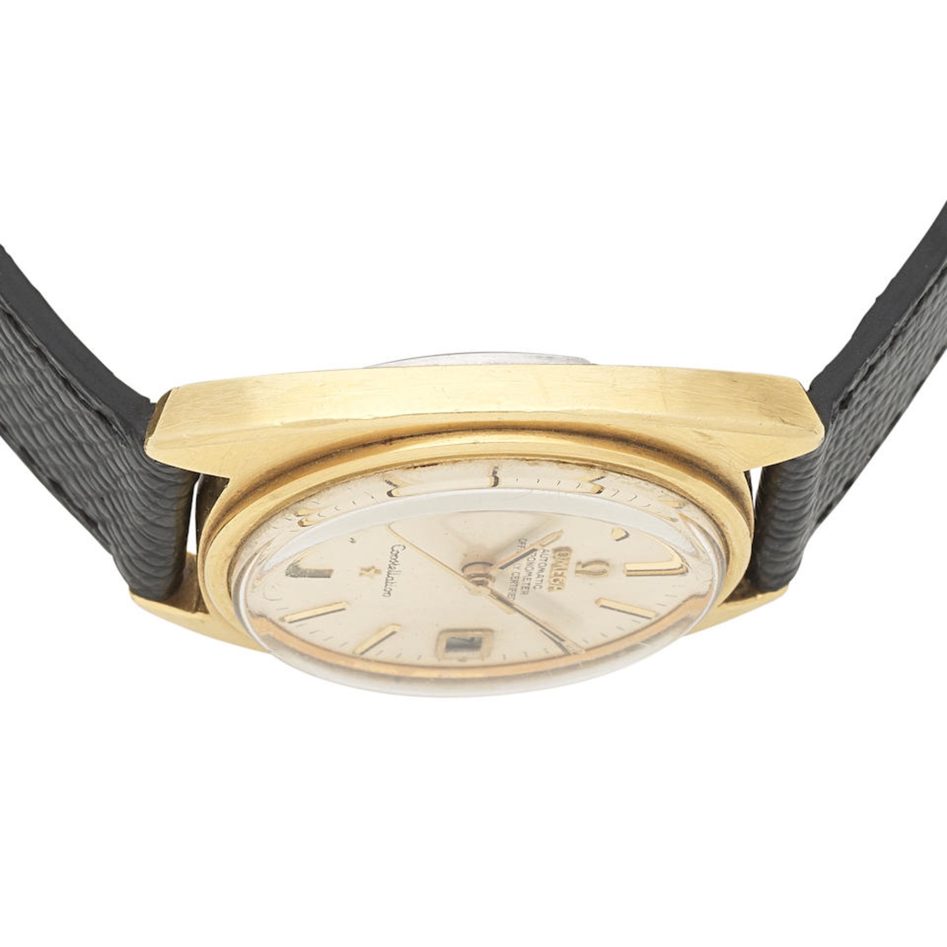 Omega. A gold plated stainless steel automatic calendar wristwatch Constellation, Ref: CD 168.0... - Bild 2 aus 5