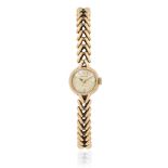Rolex. A lady's 9K gold manual wind bracelet watch Chester Hallmark for 1958