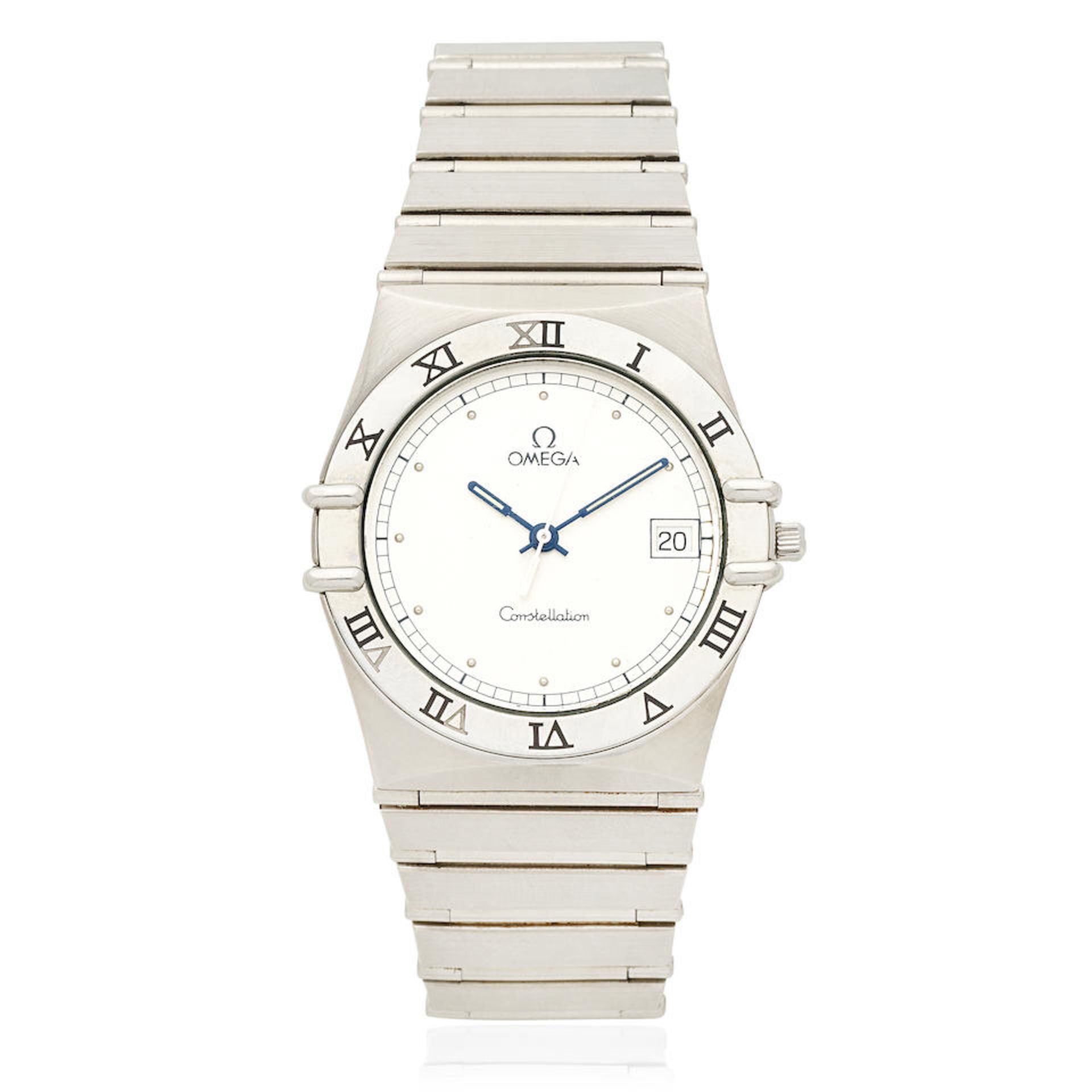 Omega. A stainless steel quartz calendar bracelet watch Constellation, Ref: 396.1070.1, Circa 1993