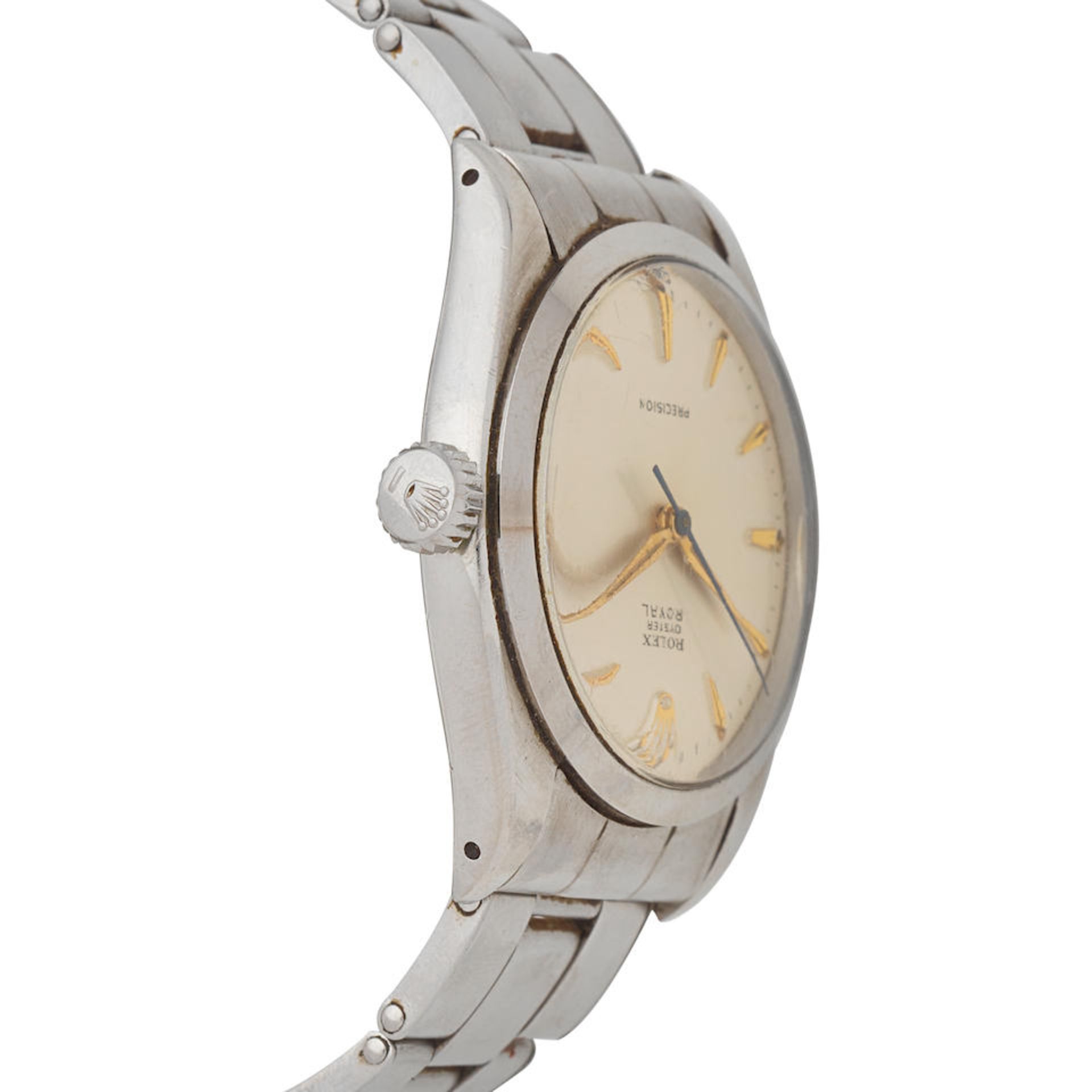 Rolex. A stainless steel manual wind bracelet watch Oyster Royal, Ref: 6426/6427, Circa 1961 - Bild 5 aus 5