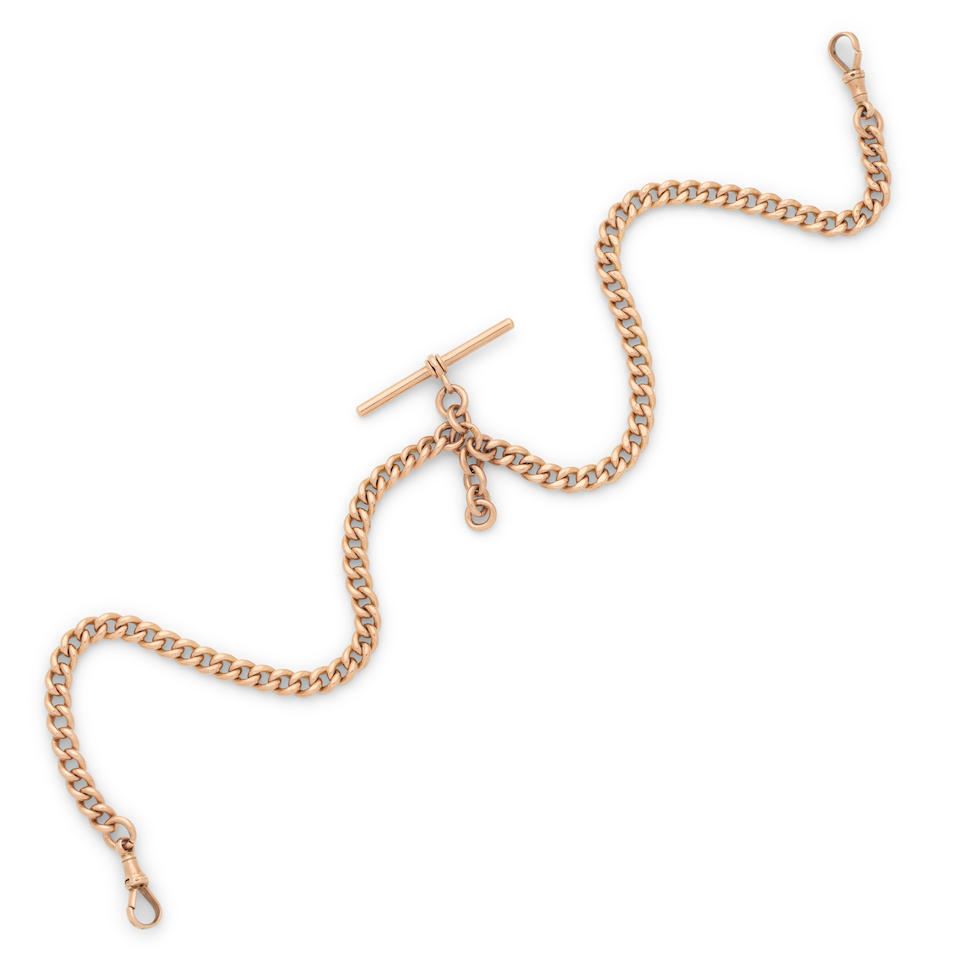 A 9K watch chain Birmingham Hallmark for 1923