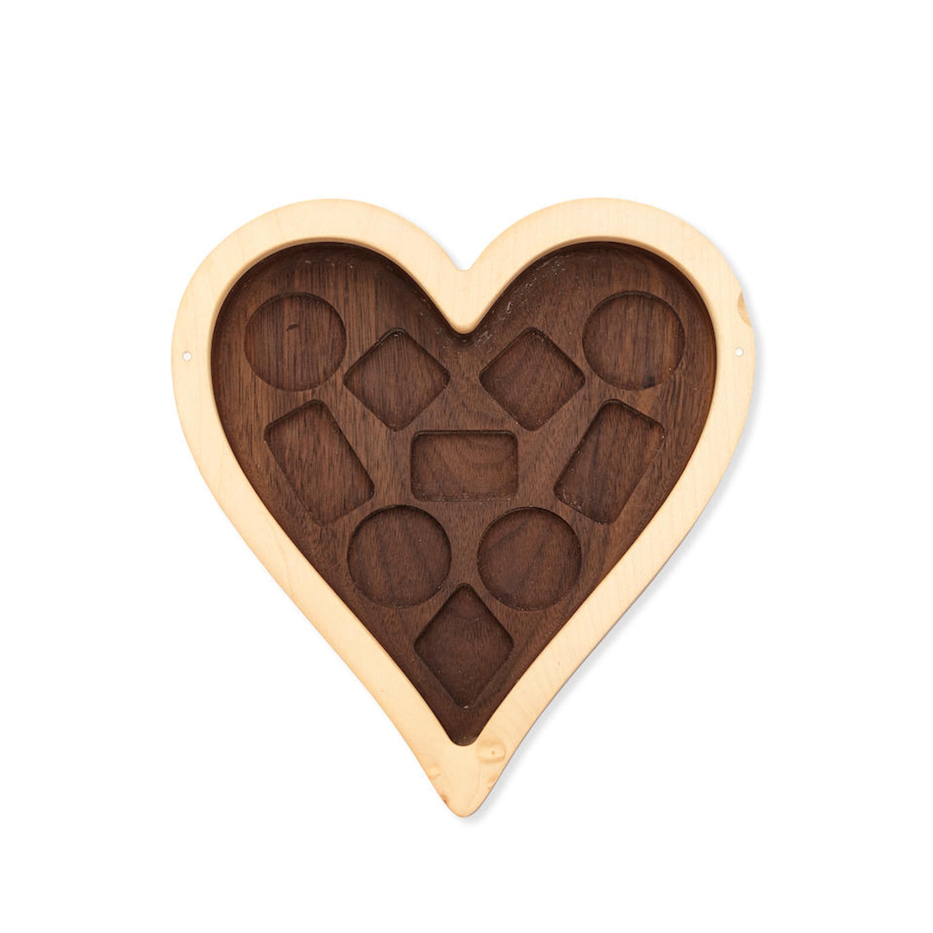 Patek Philippe. A wooden heart shaped chocolate box Circa 2010 - Image 5 of 5