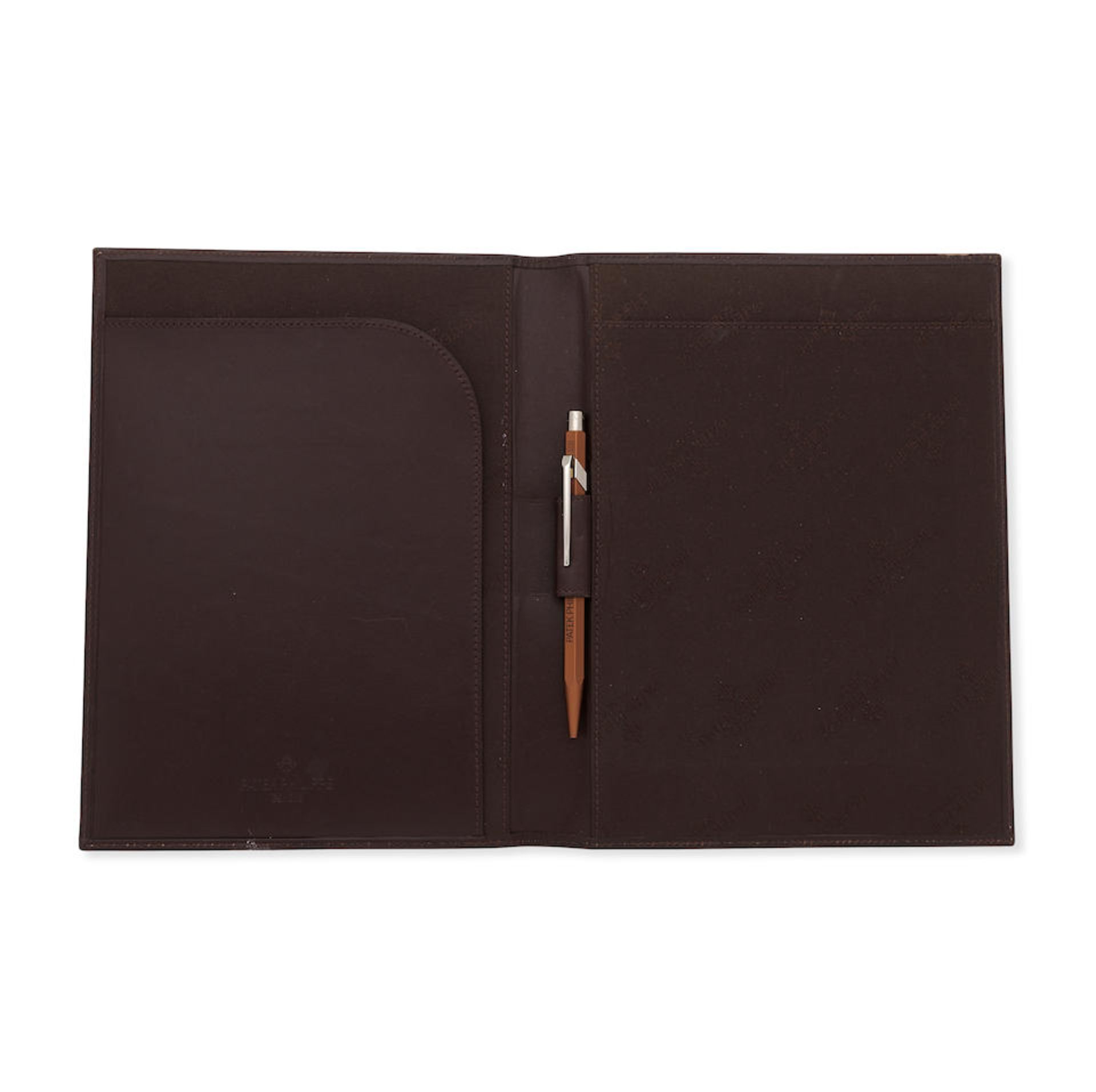 Patek Philippe. A tablet case, leather document folder with pen and two notebooks (4) Various dates - Bild 3 aus 3