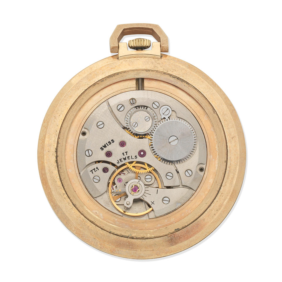 Marvin. A 9K gold keyless wind open face pocket watch London Hallmark for 1976 - Image 2 of 2