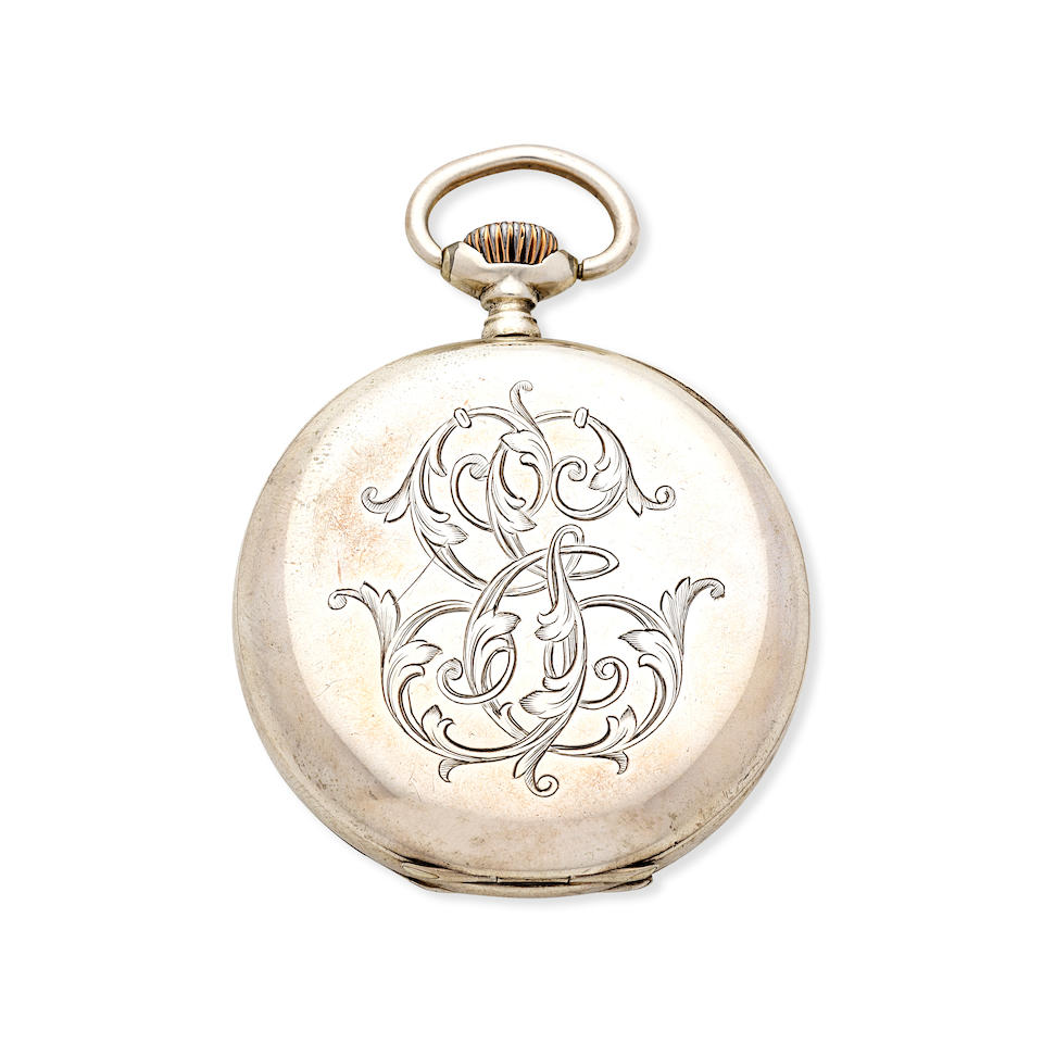 Omega. A silver keyless wind open face pocket watch Circa 1910 - Image 2 of 3