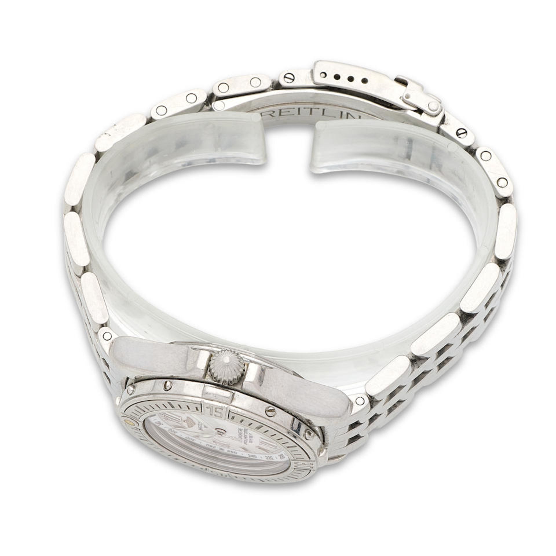 Breitling. A lady's stainless steel calendar bracelet watch Starliner, Ref: A67365, - Bild 3 aus 4