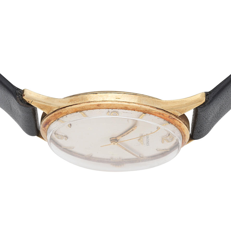 Longines. A 9K gold manual wind wristwatch Ref: 6986 1, Circa 1959 (Hallmarks indistinct) - Image 2 of 5