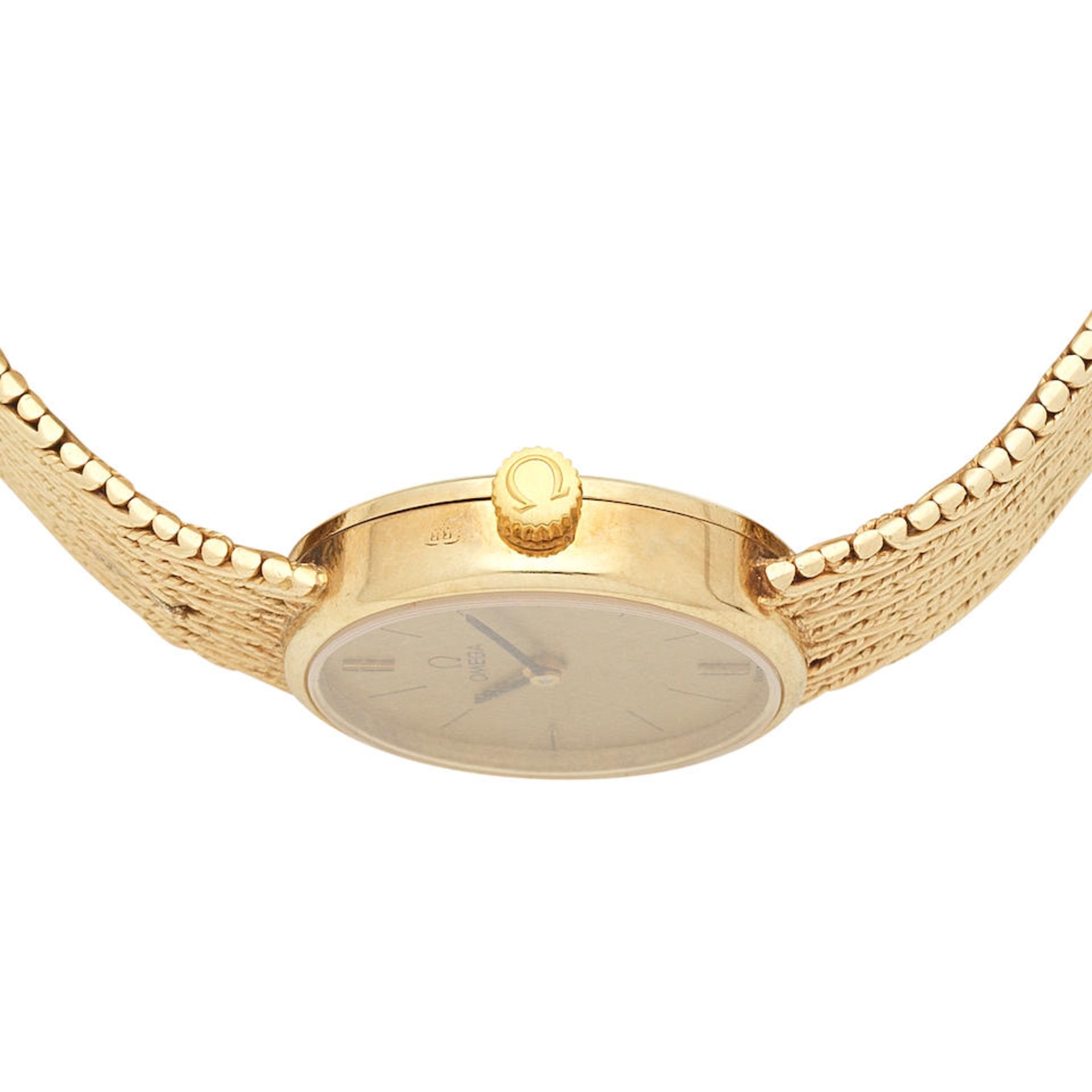 Omega. A lady's 14K gold manual wind bracelet watch Circa 1978 - Image 3 of 4