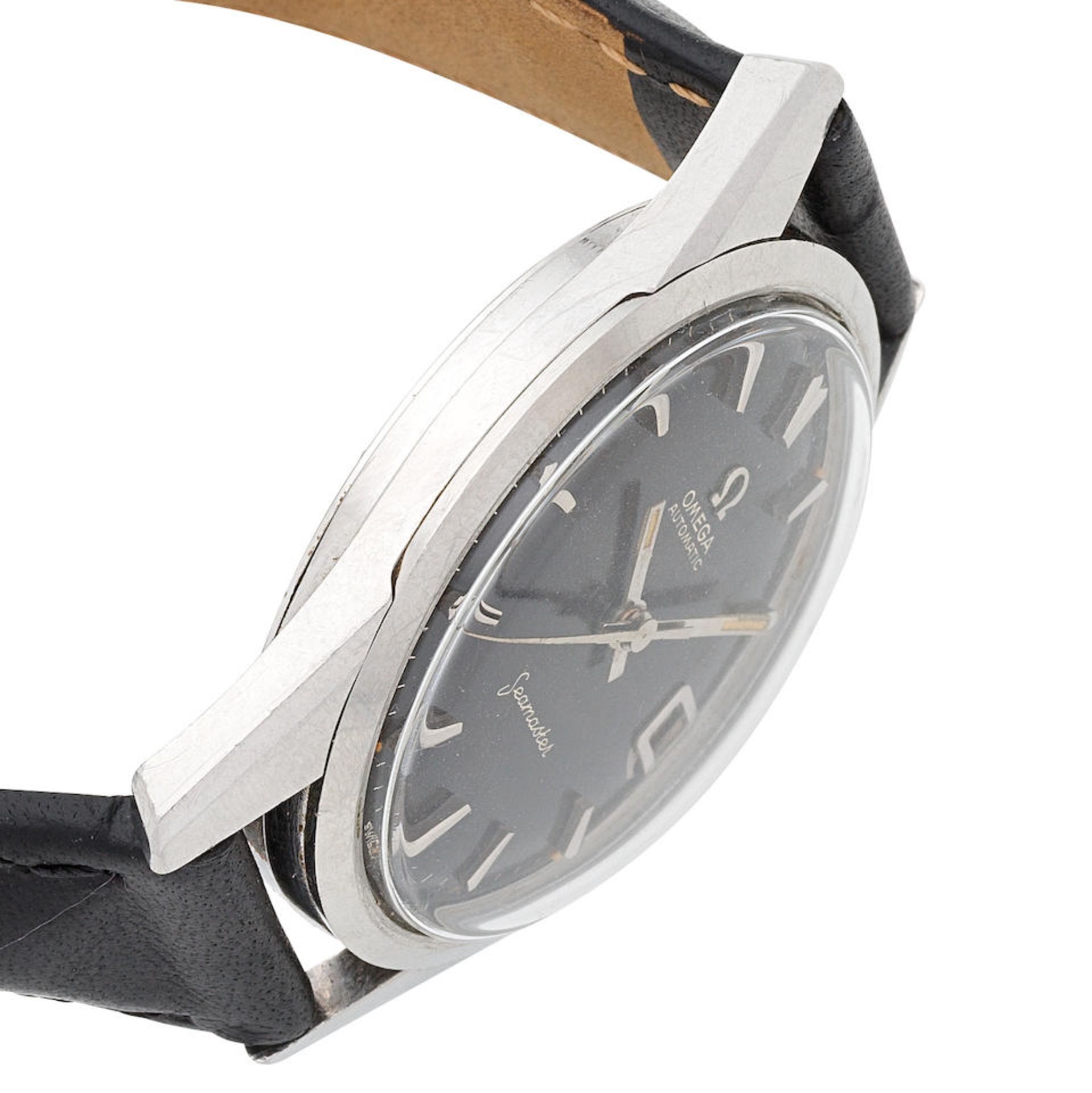 Omega. A stainless steel automatic calendar wristwatch Seamaster, Ref: 14701 2 SC, Circa 1960 - Bild 2 aus 6