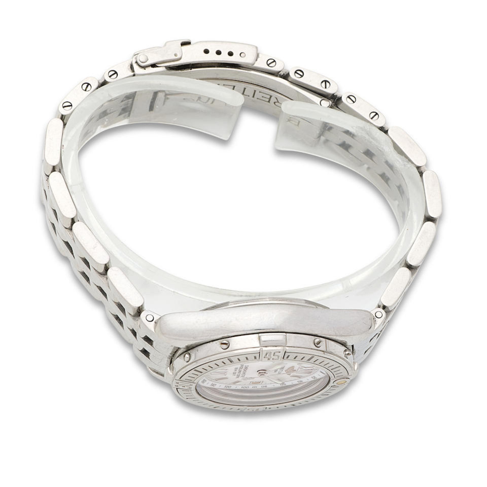 Breitling. A lady's stainless steel calendar bracelet watch Starliner, Ref: A67365, - Bild 2 aus 4
