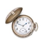 Talis Watch Co. A silver keyless wind full hunter pocket watch in the form of a golf ball Glasgo...