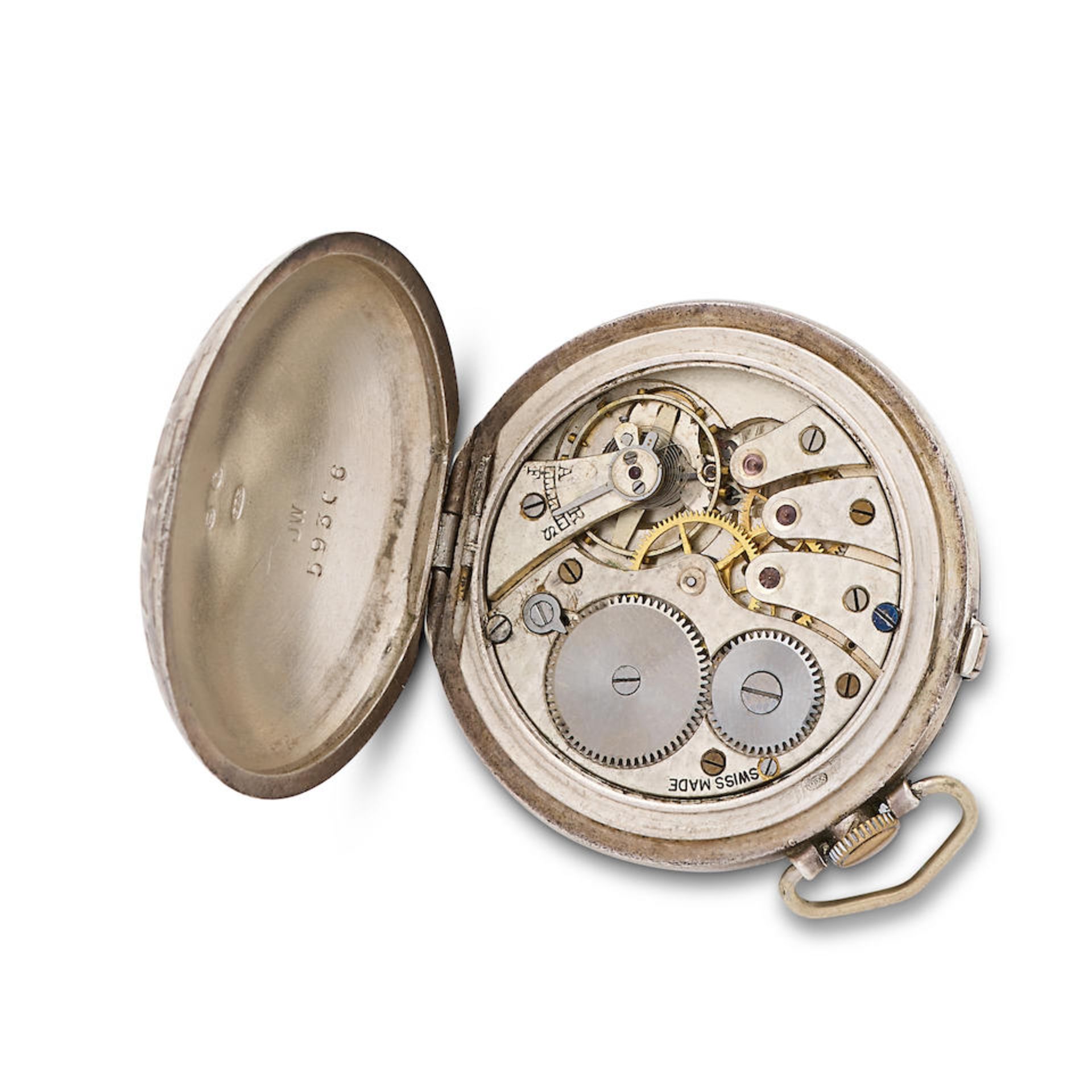 Talis Watch Co. A silver keyless wind full hunter pocket watch in the form of a golf ball Glasgo... - Bild 4 aus 5