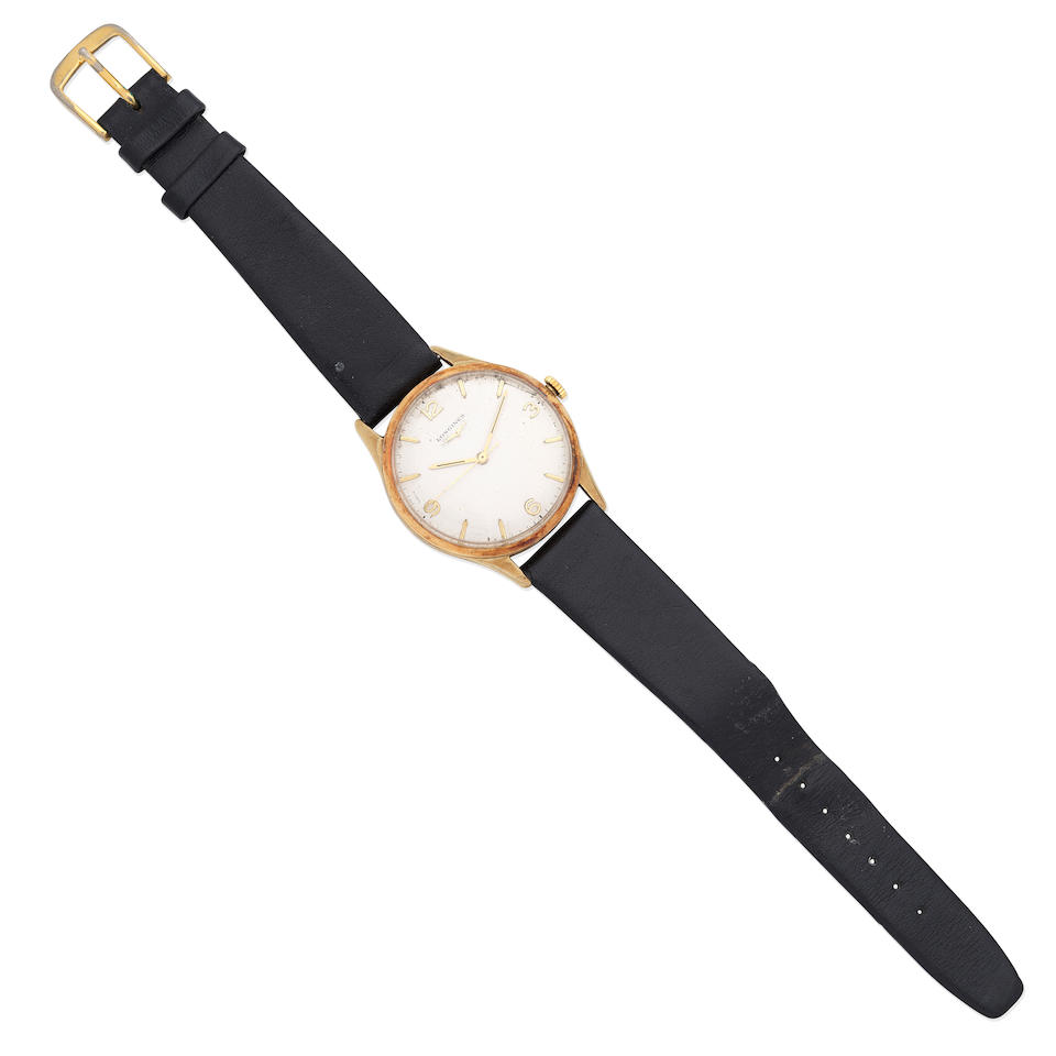 Longines. A 9K gold manual wind wristwatch Ref: 6986 1, Circa 1959 (Hallmarks indistinct) - Image 5 of 5