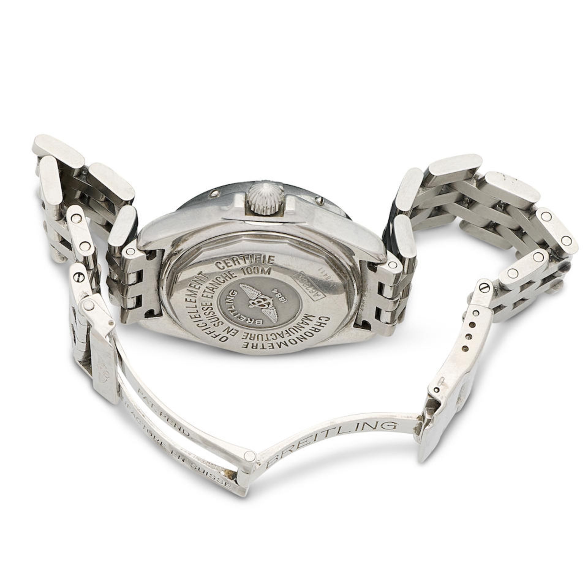 Breitling. A lady's stainless steel calendar bracelet watch Starliner, Ref: A67365, - Bild 4 aus 4