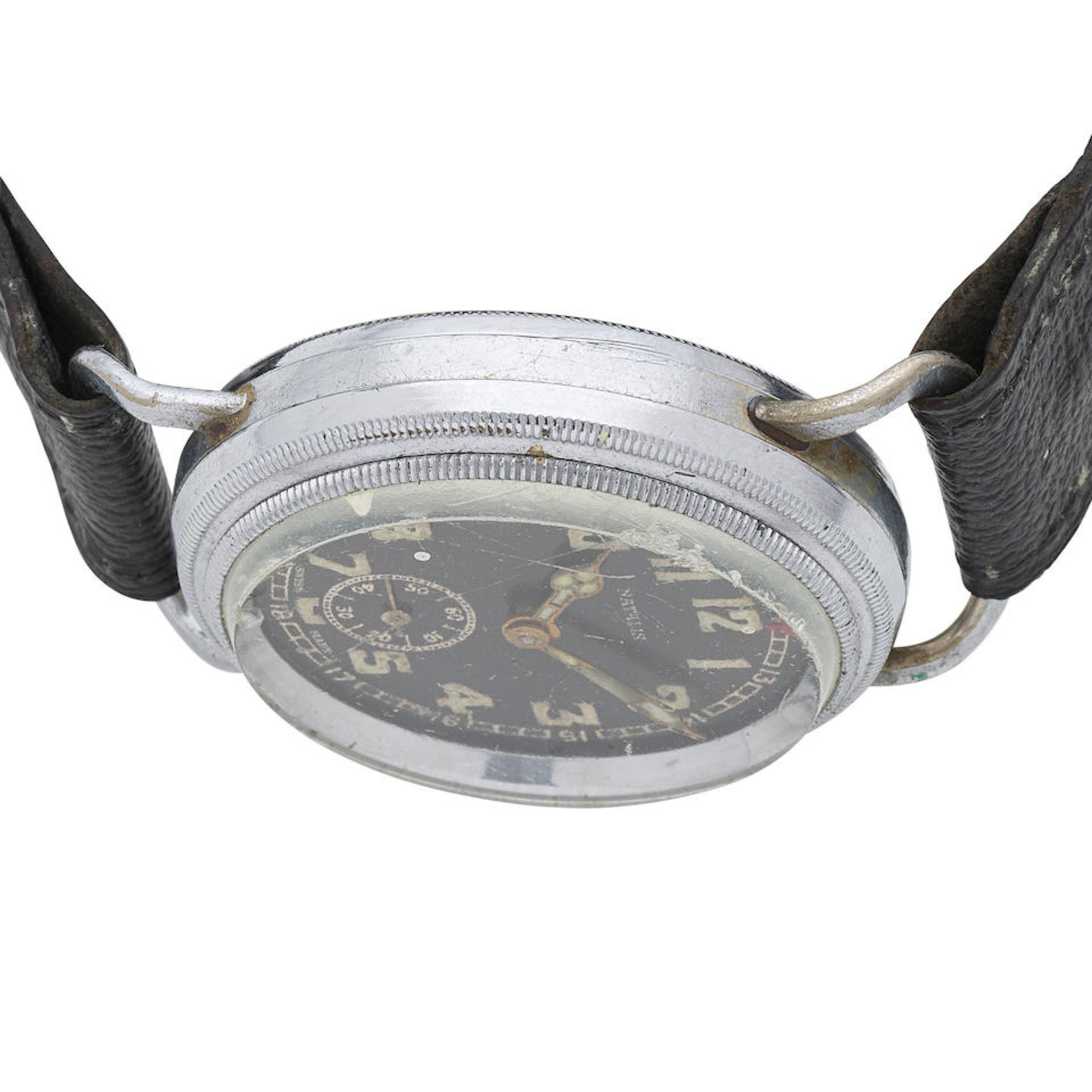 Natalis. A stainless steel manual wind military style wristwatch Circa 1930 - Bild 2 aus 5