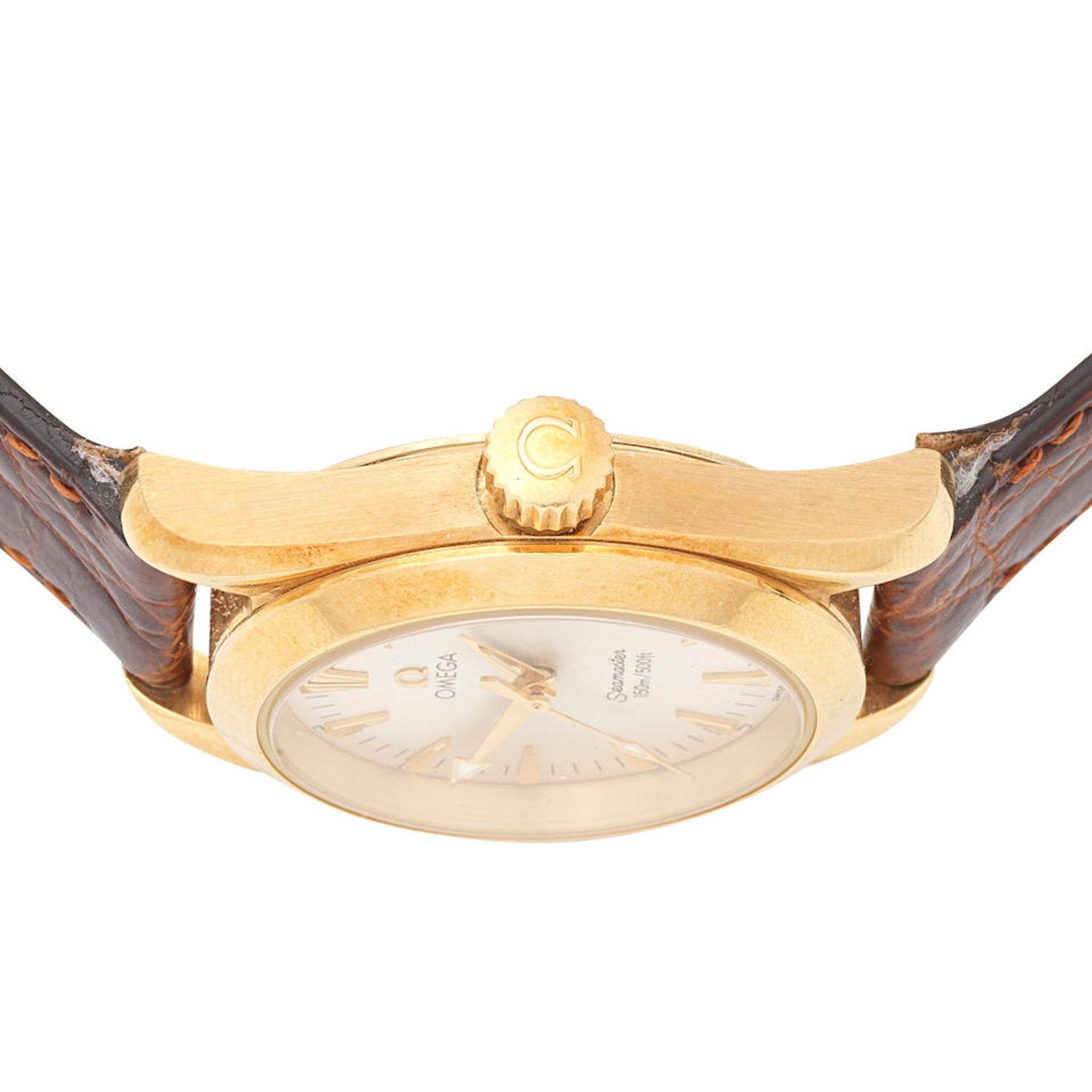 Omega. A lady's 18K gold quartz calendar wristwatch Seamaster Aqua Terra, Ref: 26773037, Purch... - Bild 3 aus 5
