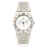 Omega. A stainless steel quartz calendar bracelet watch Constellation, Ref: 396.1070, Circa 1991