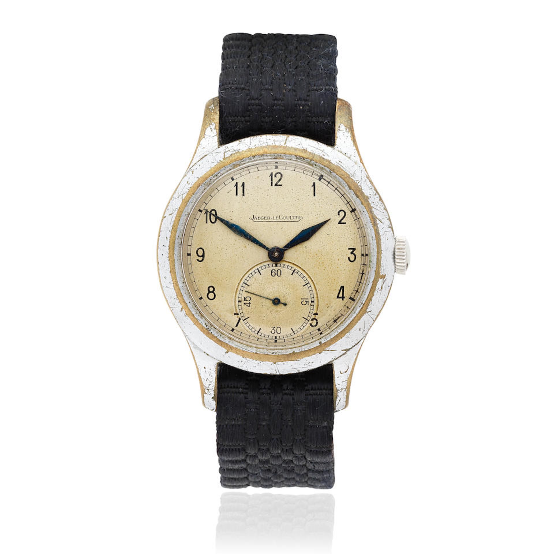 Jaeger-LeCoultre. A chrome plated manual wind wristwatch Circa 1944