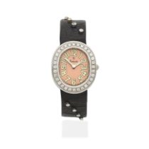 Kutchinsky. A lady's stainless steel diamond set quartz wristwatch L'Ovale, Circa 2000