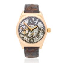 Milleret. A limited edition 18K rose gold manual wind wristwatch Ref: 5464 52, No.08/50, Purchas...