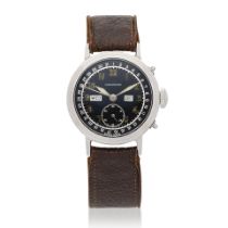 Movado. A stainless steel manual wind triple calendar wristwatch Ref: 1012, Circa 1940