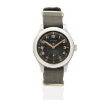 Cyma. A stainless steel manual wind Military issue wristwatch 'Dirty Dozen', Circa 1945