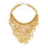 GOLD FRINGE NECKLACE