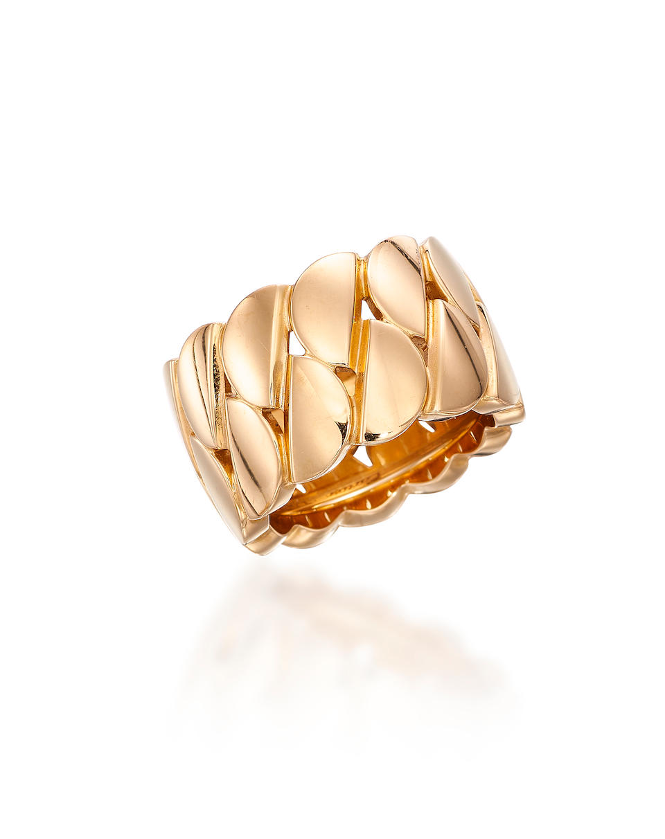 CARTIER: 18 KARAT PINK GOLD 'LA DONNA' RING