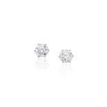 PAIR OF DIAMOND EARSTUDS