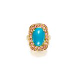 TURQUOISE AND GEMSTONE RING