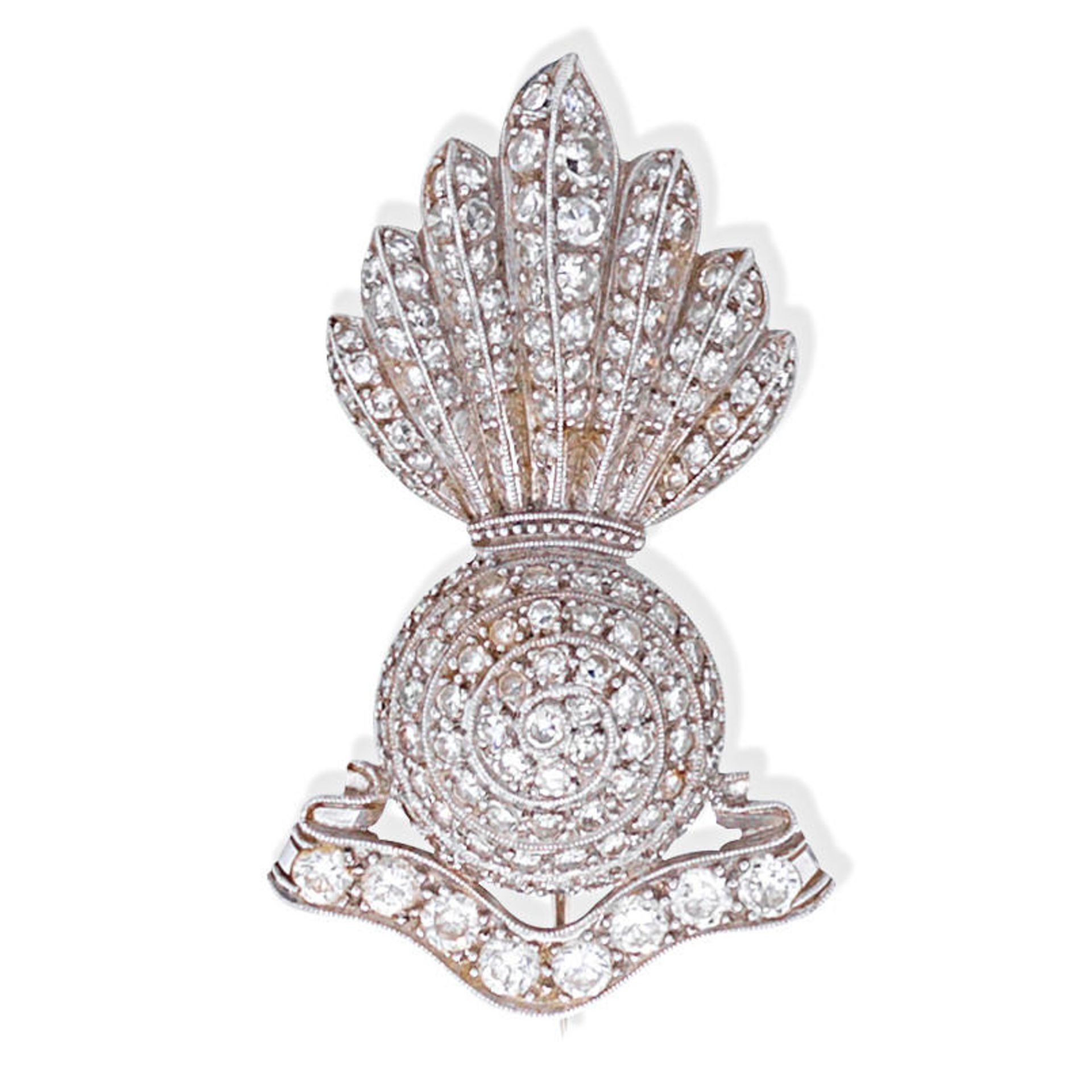 DIAMOND ARTILLERY REGIMENTAL BROOCH, CIRCA 1900