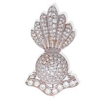 DIAMOND ARTILLERY REGIMENTAL BROOCH, CIRCA 1900