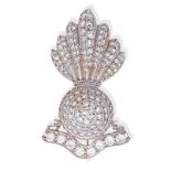 DIAMOND ARTILLERY REGIMENTAL BROOCH, CIRCA 1900