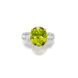 PERIDOT AND DIAMOND RING