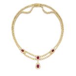 RUBY AND DIAMOND NECKLACE