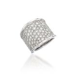 DIAMOND WIDE-BAND DRESS RING