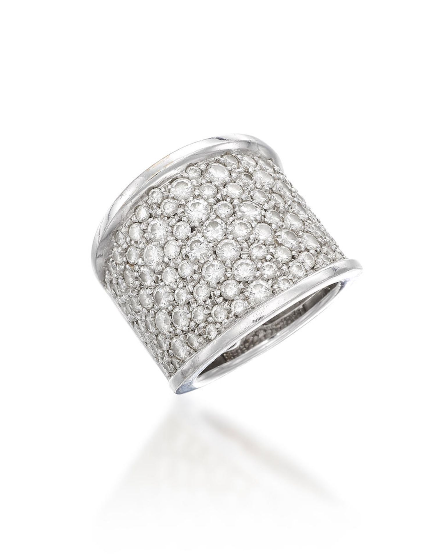 DIAMOND WIDE-BAND DRESS RING