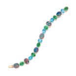 CLAUDIA MA: ENAMEL, GEM-SET, BOULDER OPAL AND DIAMOND BRACELET