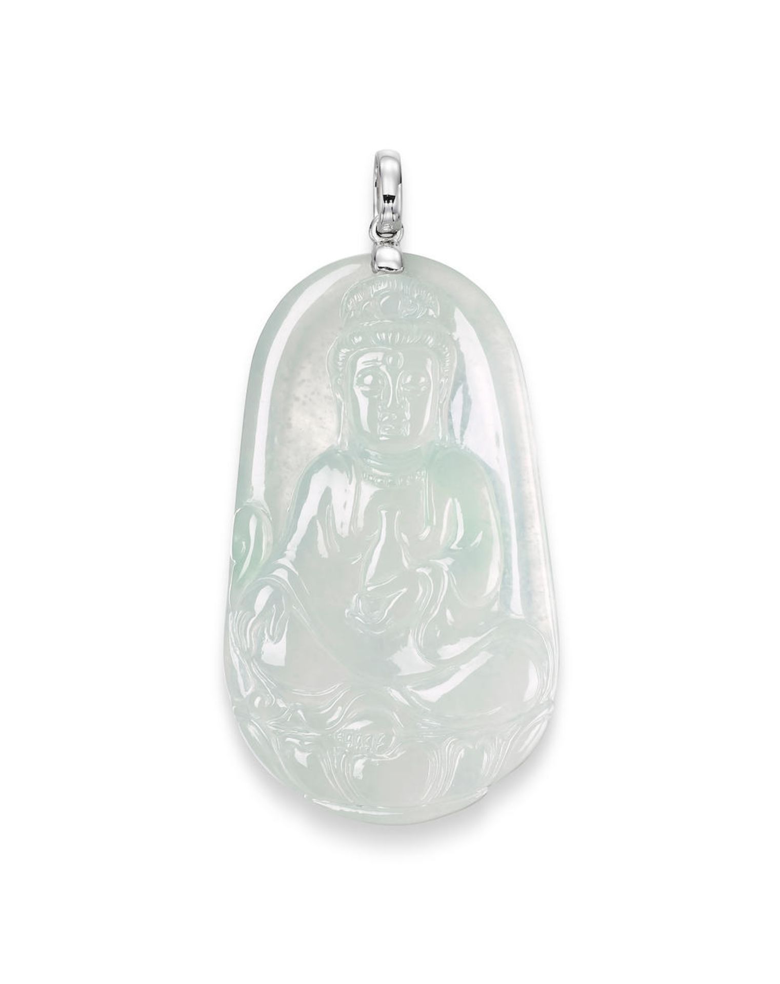 ICY JADEITE 'GUANYIN' PENDANT