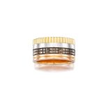 BOUCHERON: TRICOLOURED GOLD 'QUATRE CLASSIQUE' RING