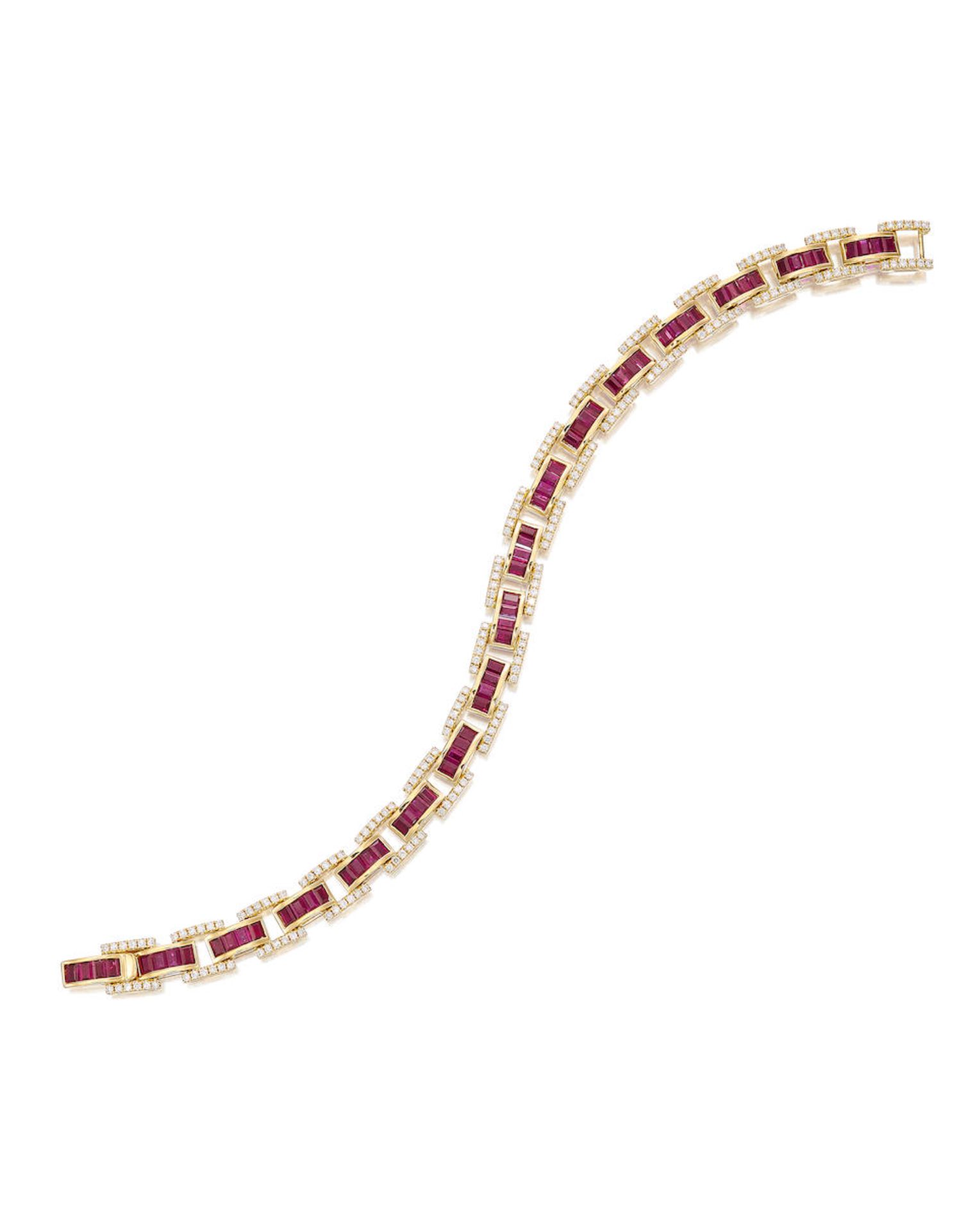 RUBY AND DIAMOND BRACELET